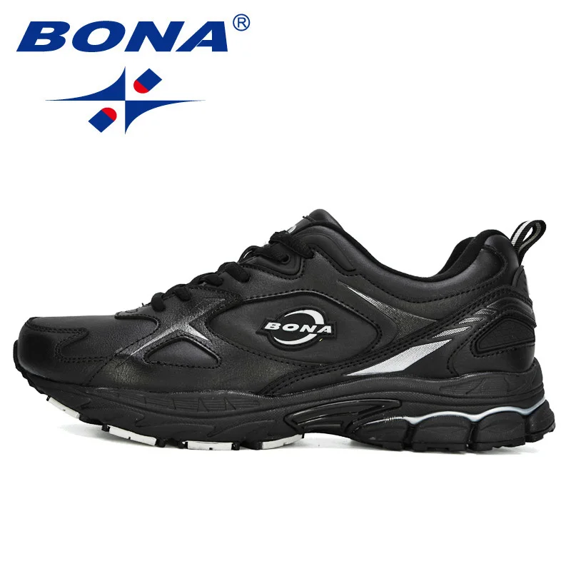 BONA 2020 New Designers Action Leather Men Shoes Fashion Casual No-Slip Man Vulcanize Tenis Masculino Leisure Footwear | Обувь