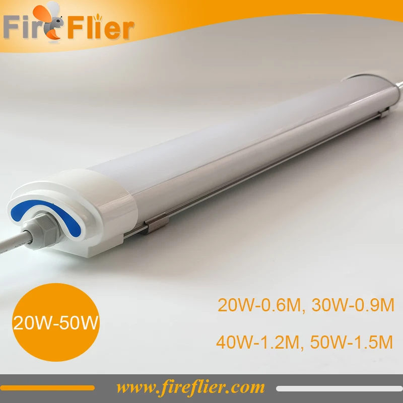 

6pcs 2ft 4ft 5ft Led Vapor Tight Retrofit 60w 50w 40w 30w 20w Triproof Light IP65 Milky or Clear Cover Tubes Fixture 80w