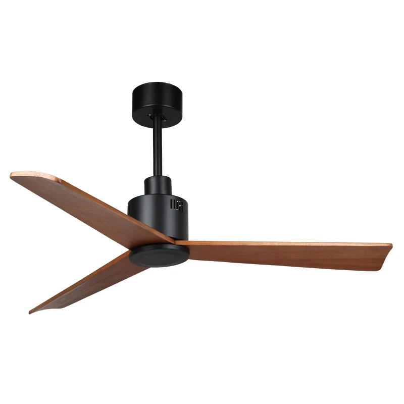 Промышленный винтажный потолочный вентилятор 52 дюйма древесина без светильник