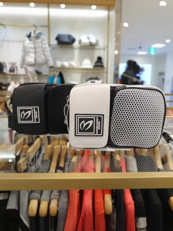 

New golf ladies waist bag dual-use belt belt cosmetic bag PU leather mesh bread GOLF small bag