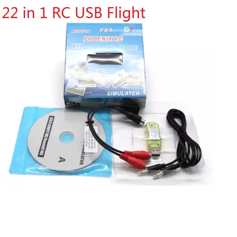 22 в 1 Simulater RC USB FMS Flight Simulator кабель для G7/ G6 G5. 5 0 передатчик вертолет дроны