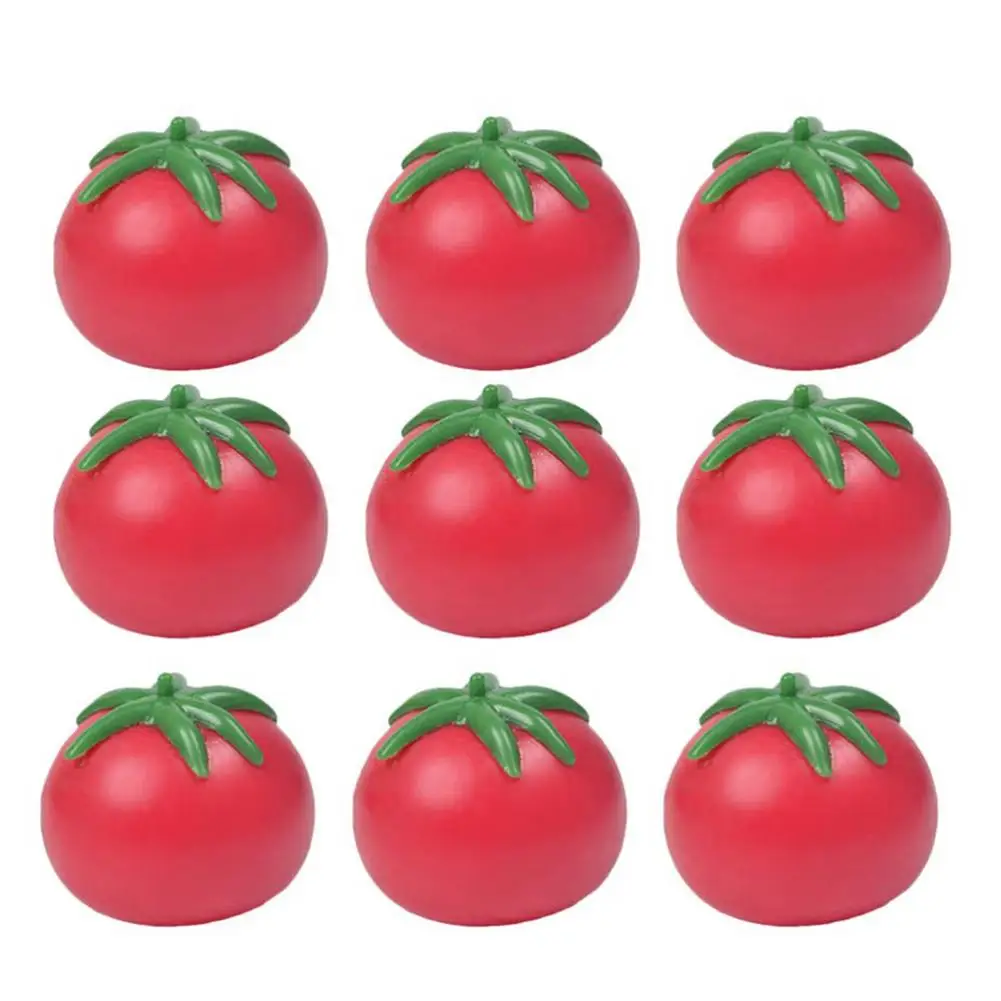 

Tomato Fidget Toy Simulation Fruit Food Shaped Stress Relieve Slowly Rising Throwing Toys Relief Stress Toys Squeeze Vent Toy