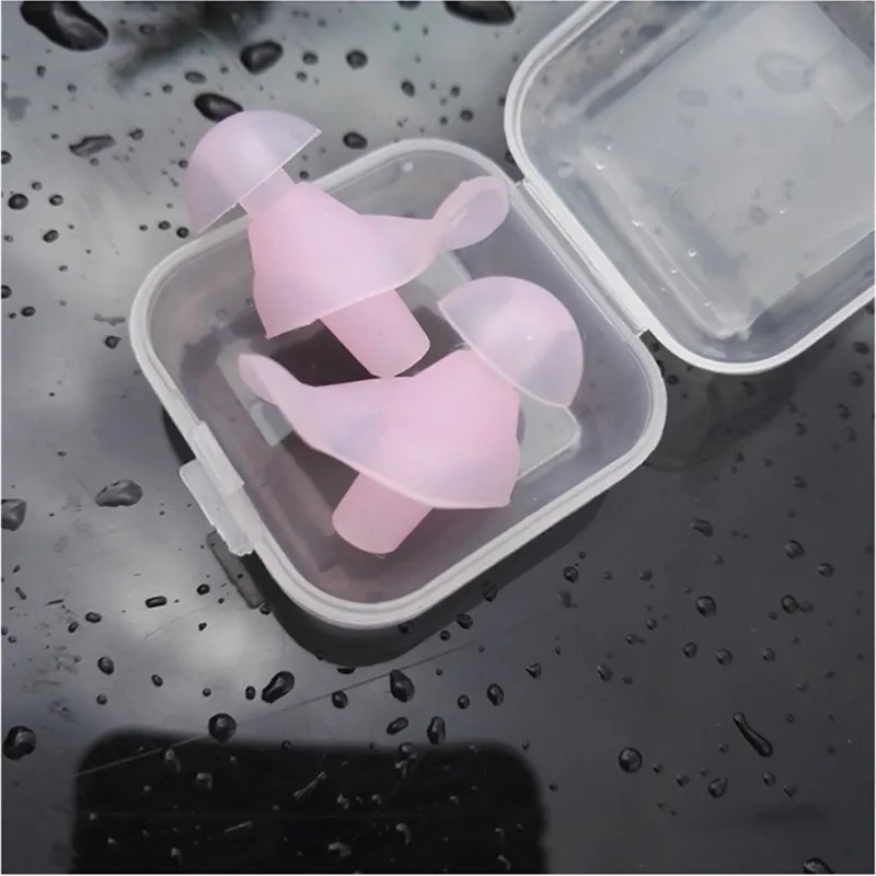 

2021 new 1 Pair Soft Ear Plugs Environmental Silicone Waterproof Dust-Proof Earplugs Diving Water Sports Swimming Accessories