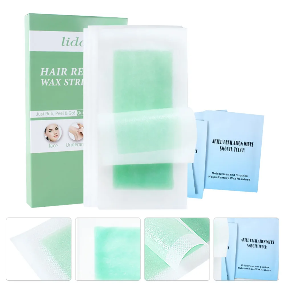 

1 Set Disposable Hair Removal Paper Face Body Leg Arm Hair Removal Wax Strips