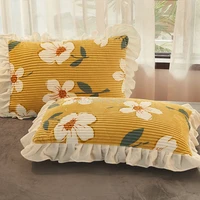 coral velvet pillowcase plus velvet thickening single magic velvet milk velvet pillowcase double sided plush pillowcase