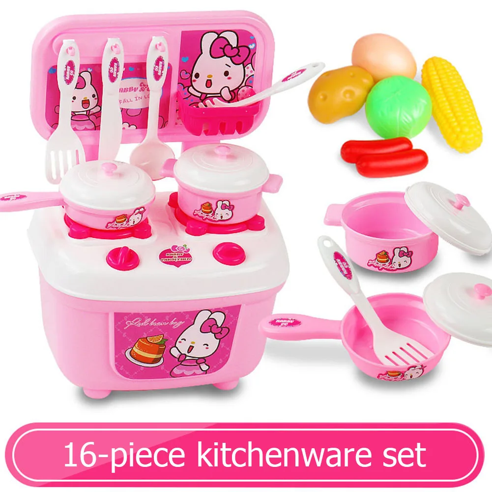 

16 шт. детей игровой домик игрушечный набор для резки фруктов и овощей пищевой пластик Моделирование кухня ролевая Playset развивающие игрушки