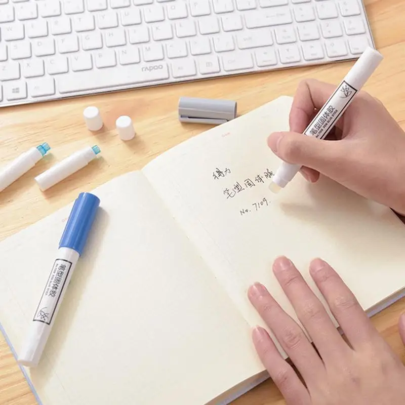 Креативная клей-карандаш в форме ручки для учащихся школы сильный клей подарок