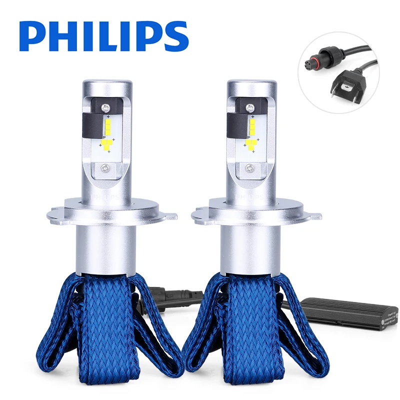 Philips 9003 HB2 H4 светодиодный Ultinon эфирный 12 В 11342UEX2 6000 К Автомобильный светодиодный фары авто Высокий Низкий Луч luces светодиодный para Авто 2 шт