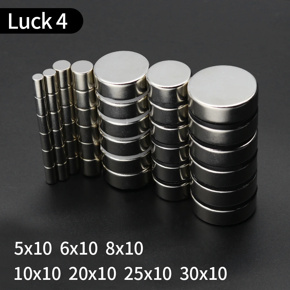 

Round Magne 5X10,6X10,8X10,10X10,20X10,25X10,30X10MM Neodymium Magnet N35 Permanent Super Powerful Magnet Imanes De Neodimio