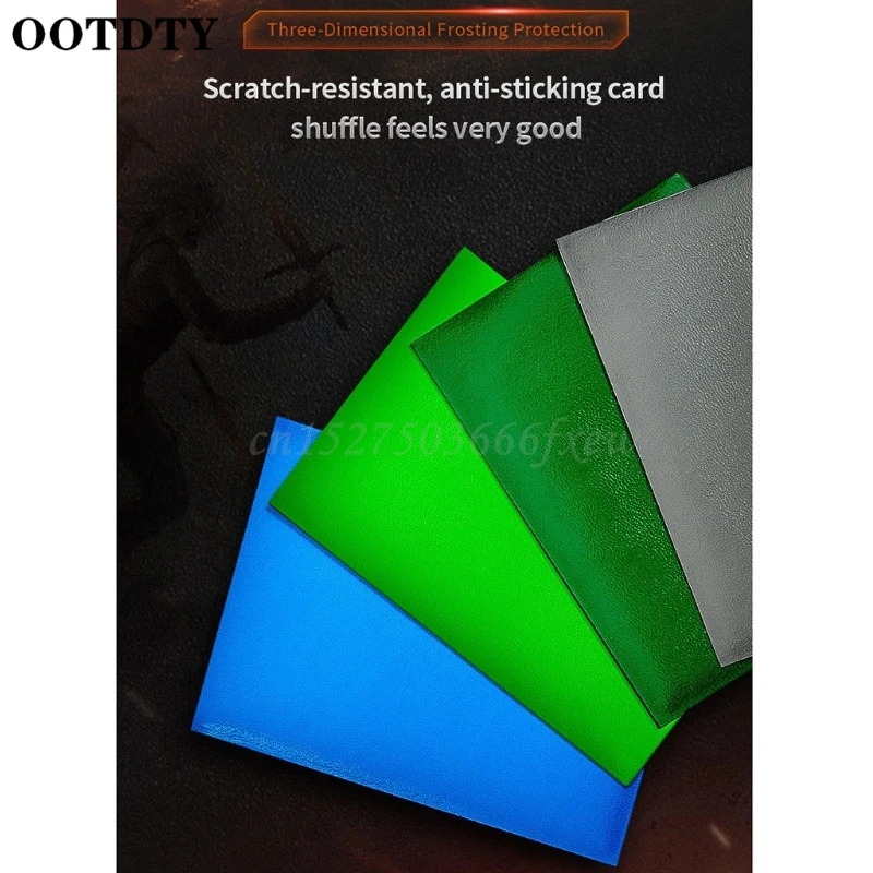 

100pcs Colorful Card Sleeves Magic Board Game Trading Cards Protector CCG MTG Cards Container Collection Box