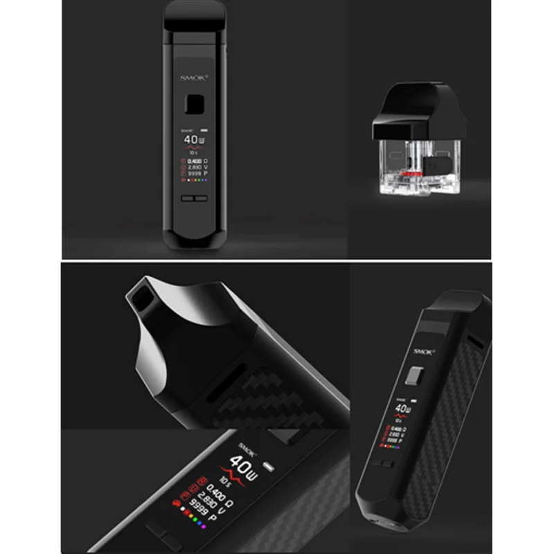 SMOK RPM40 Pod Комплект 1500 мАч батарея 40 Вт Vape комплект и 4 3 мл картридж об/мин сетчатая