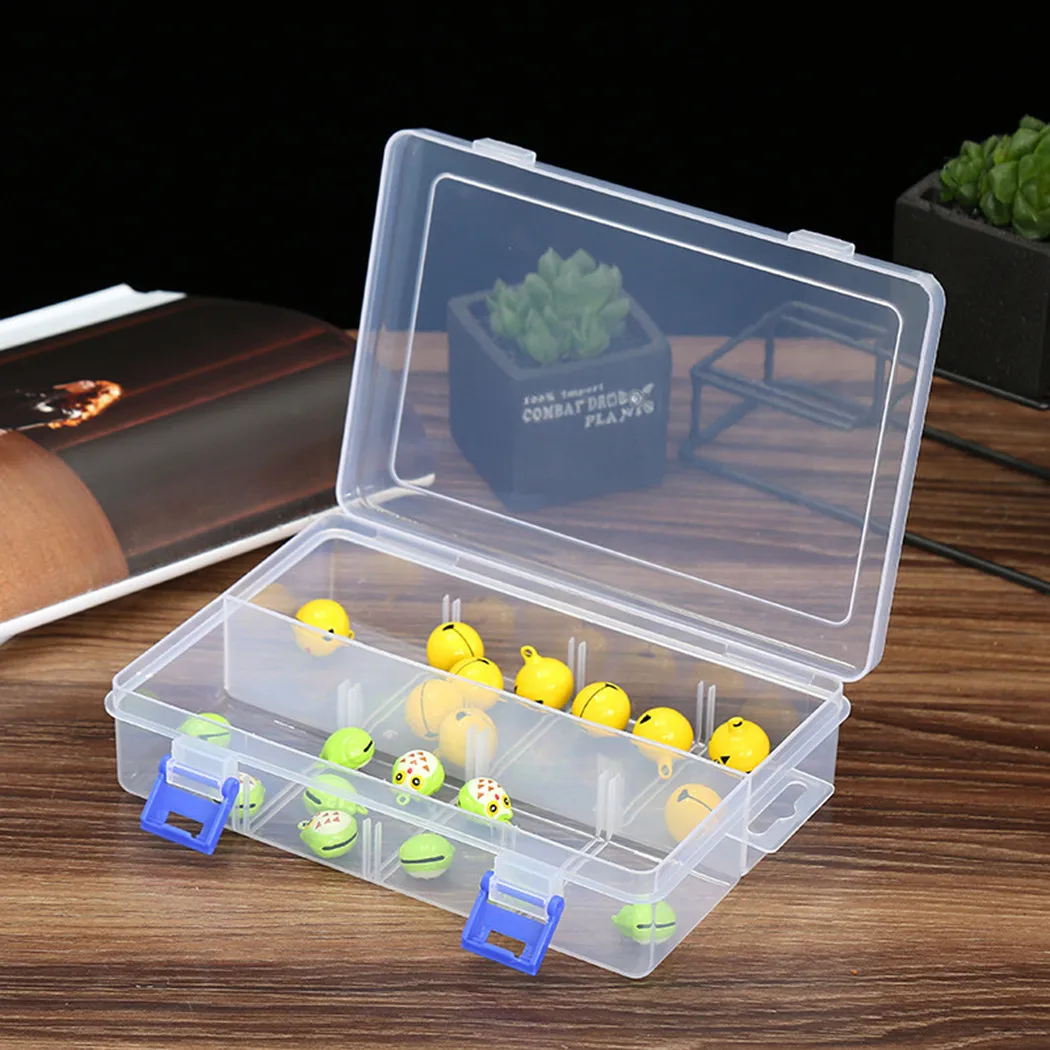 

Transparent Plastic Jewelry Boxes Plastic Tool Box Adjustable Craft Organizer Storage Beads Bracelet Jewelry Boxes Packaging