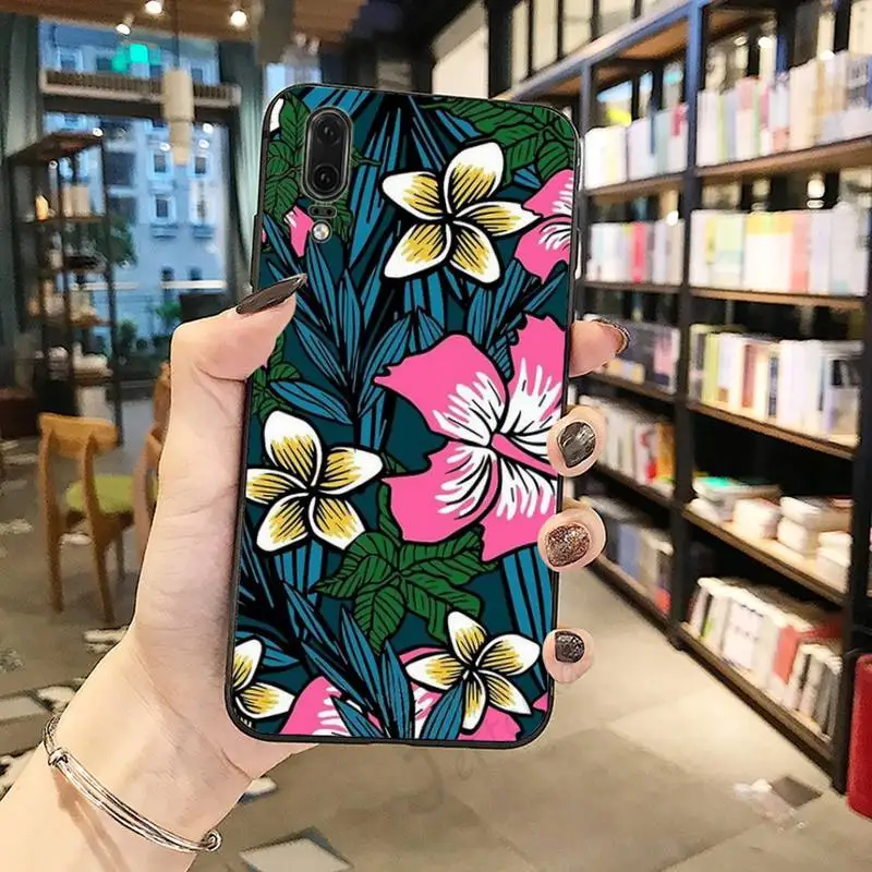 

fashion Retro Banana leaf Phone Case For Huawei honor Mate P 10 20 30 40 Pro 10i 9 10 20 8 x Lite