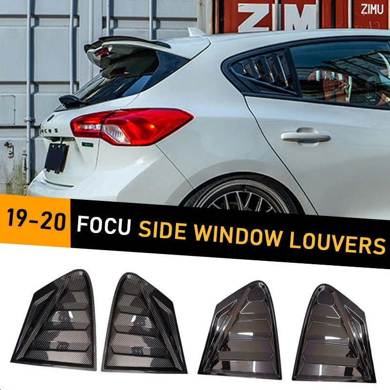 

Защита от солнца на заднее стекло авто боковые жалюзи вентиляционные крышки наклейки, для Ford Focus ST-LINE хэтчбек 2019 2020 окна жалюзи отделка