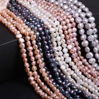 5 7mm baroque freshwater pearl beads high quality punch loose beads for diy women elegant necklace jewelry making
