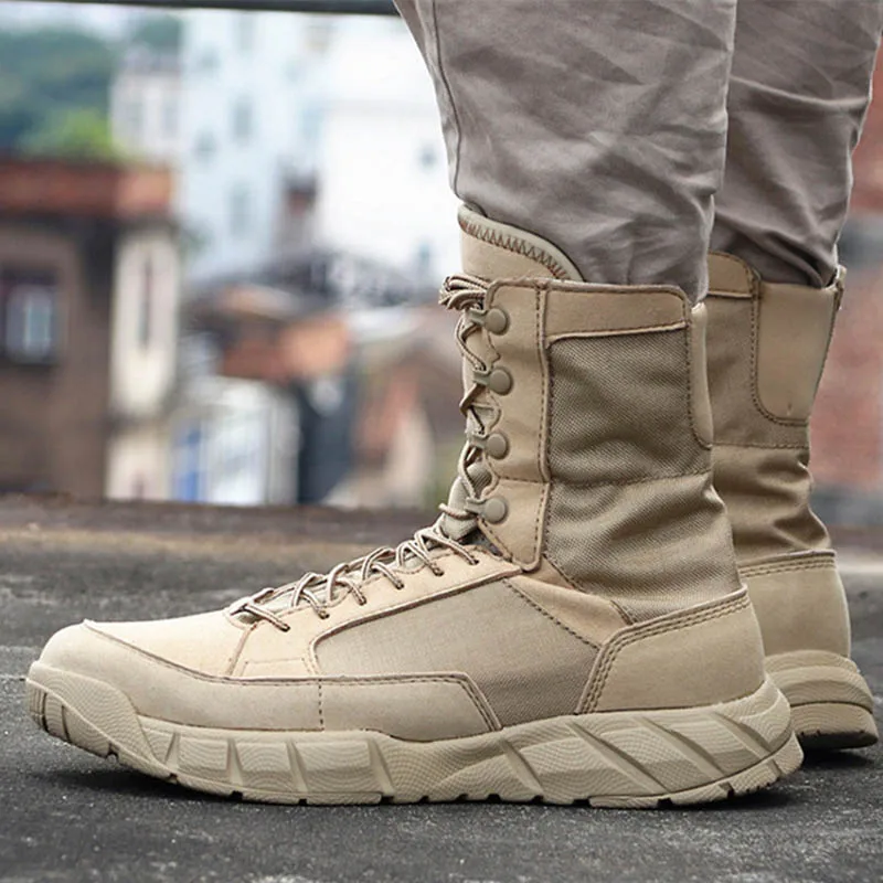 Модные мужские армейские ботинки походная спортивная обувь уличные до щиколотки