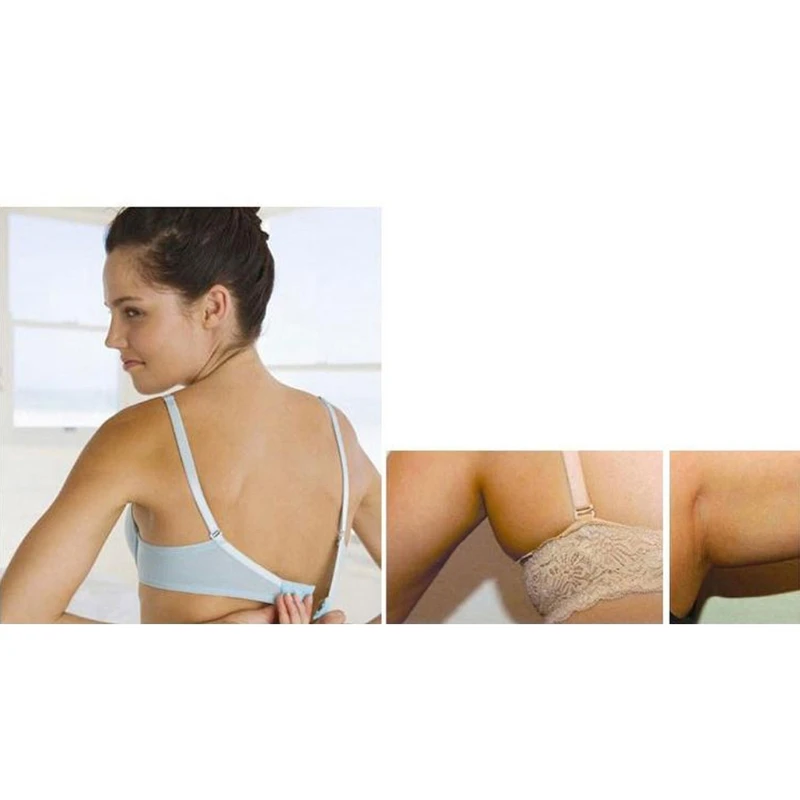 

Womens 3 Hooks 3 Rows Bra Extender Soft Strap Extension Belt Lengthened Buckle