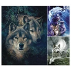Набор для алмазной вышивки волк, картина 5D сделай сам с изображением животных, мозаика для домашнего декора