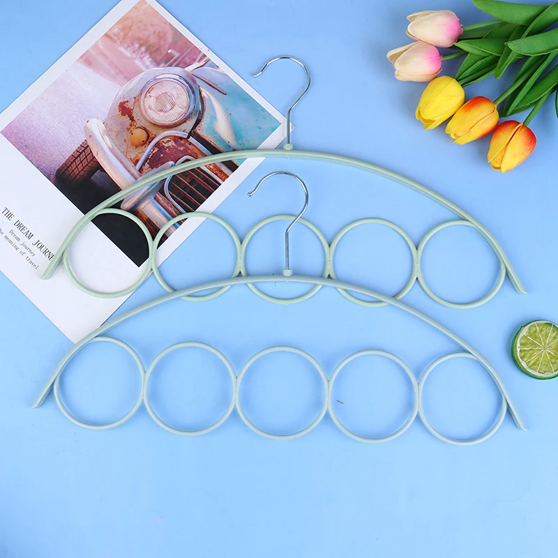 

1 Piece Scarf Hanger PP Material Hanger For Scarves Plastic Circles Scarf Hanger Organizer Neck Tie And Belt Hanger