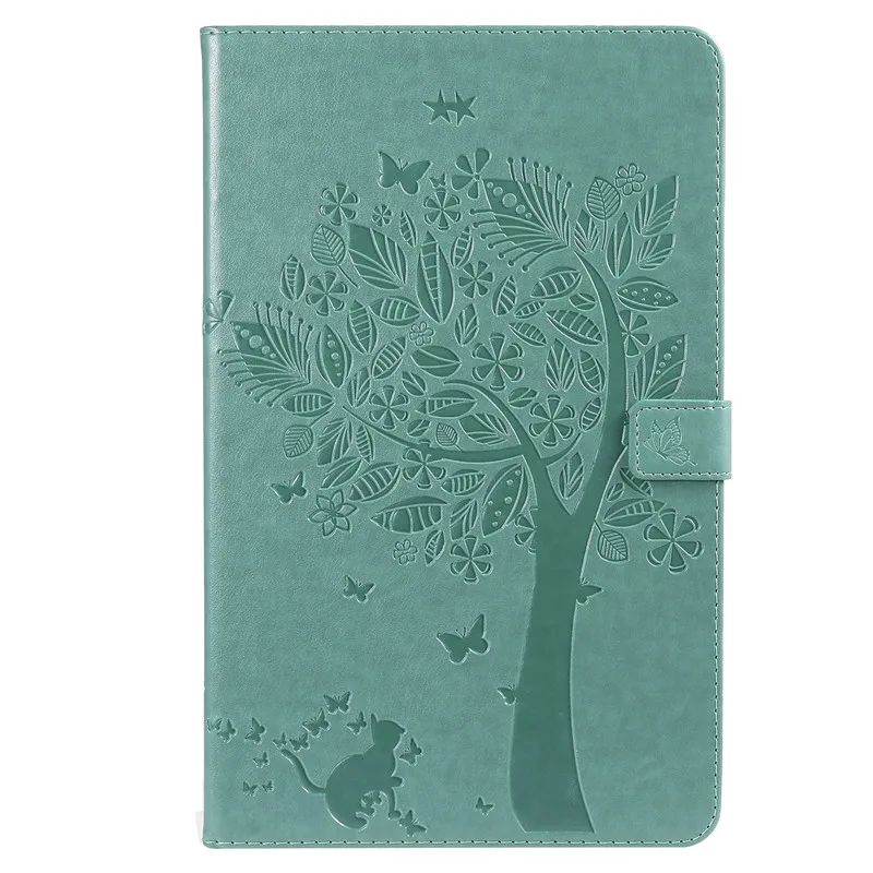 Wekays для samsung Tab A2 10,5 кожаный чехол с рисунком кота дерево для Coque samsung Galaxy Tab A 10,5 дюймов T590 T595 чехлы