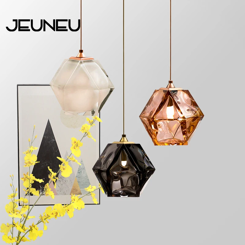 

Nordic Modern Minimalist Creativity Pendant lights LED 220V G9 Interior Decoration Glass Pendant lamp for Dining room Bedside