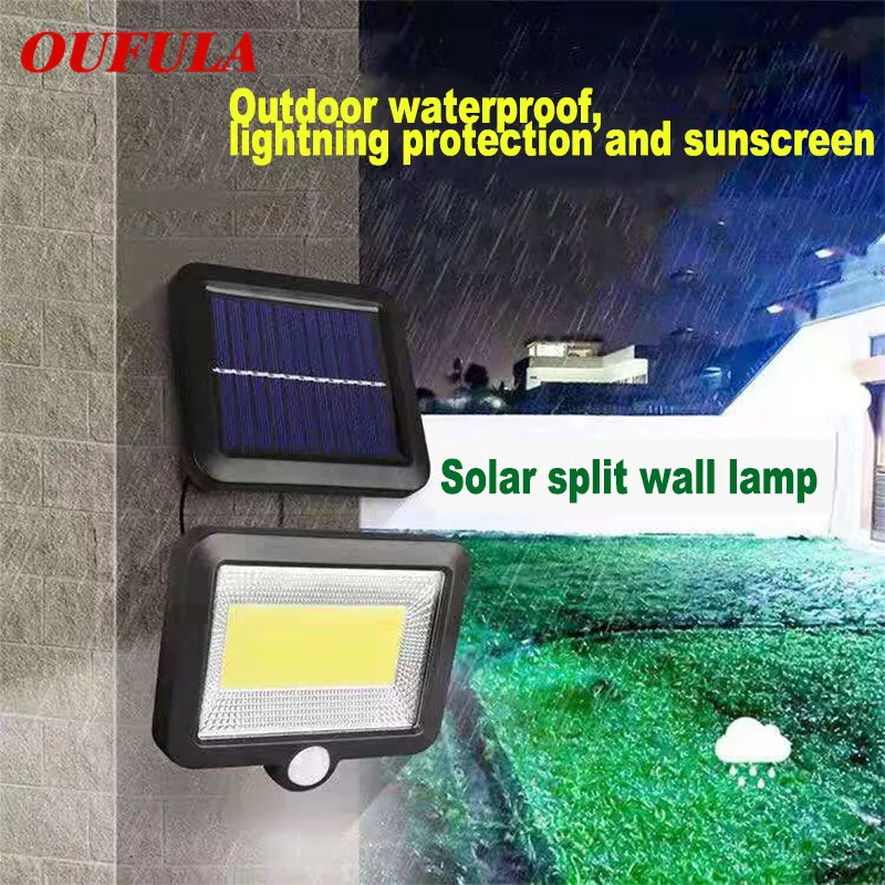 

LED Solar Bulb Outdoor Wall Lights Panel Garden Lamp IP65 Night Security Waterproof Energy Savin Spot Lights Street