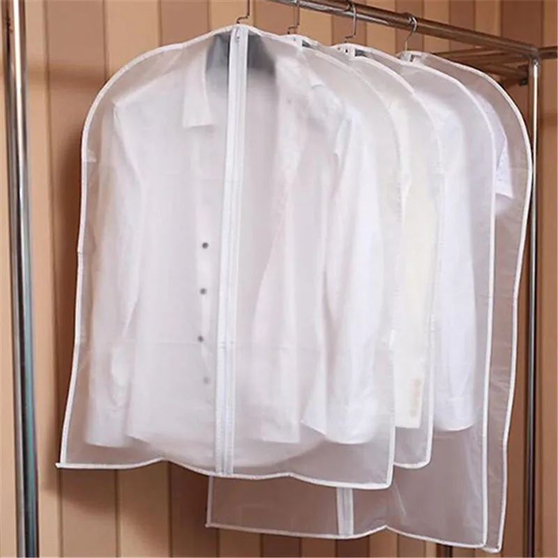 

Hot Clothes Hanging Garment Dress Clothes Suit Coat Dust Cover Home Storage Bag Pouch Case Organizer Wardrobe Hanging Clothing