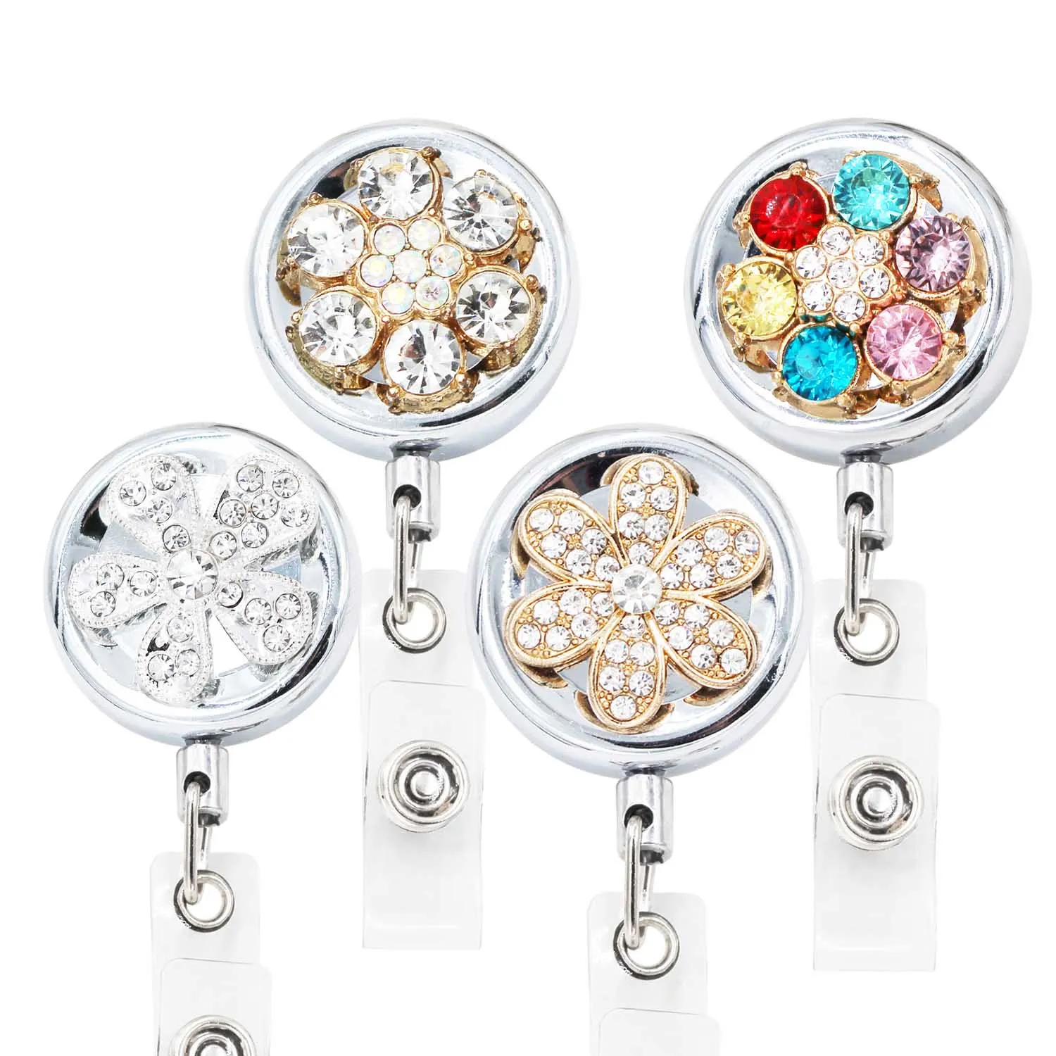 Idclip 1 шт. 3 2 см выдвижной держатель для значков зажимы ремня металлический значок