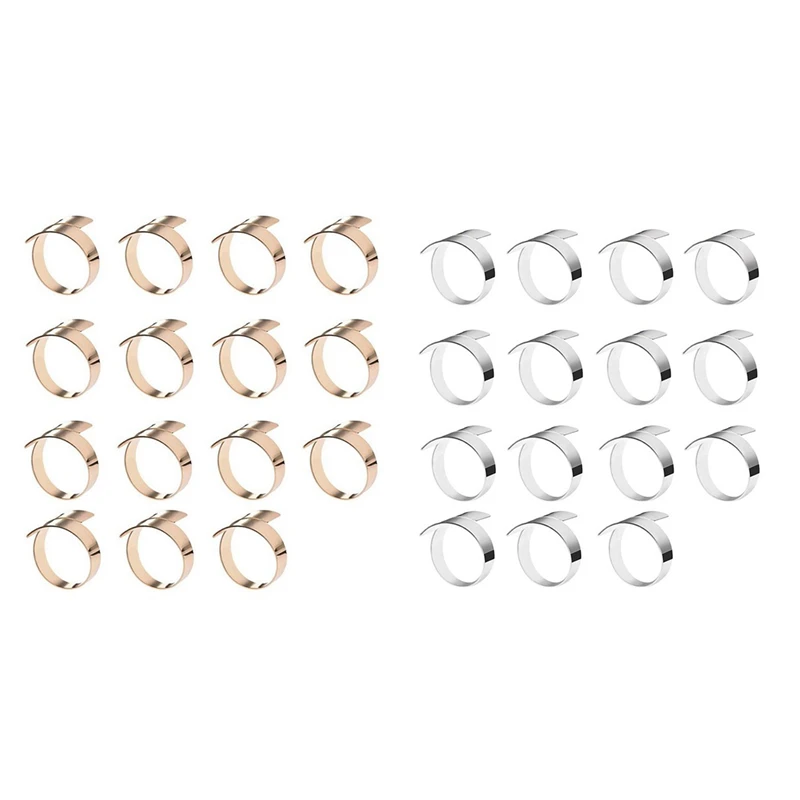 

30 PCS High-End Button Napkin Buckle,Napkin Ring for Kitchen Table/Wedding Christmas Decoration,Golden & Silver