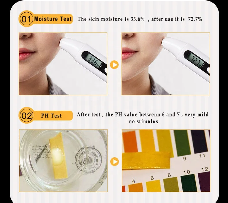 10 шт. 24 к Золотая фольга увлажняющая маска для лица лист укрепляющая коллагеновая