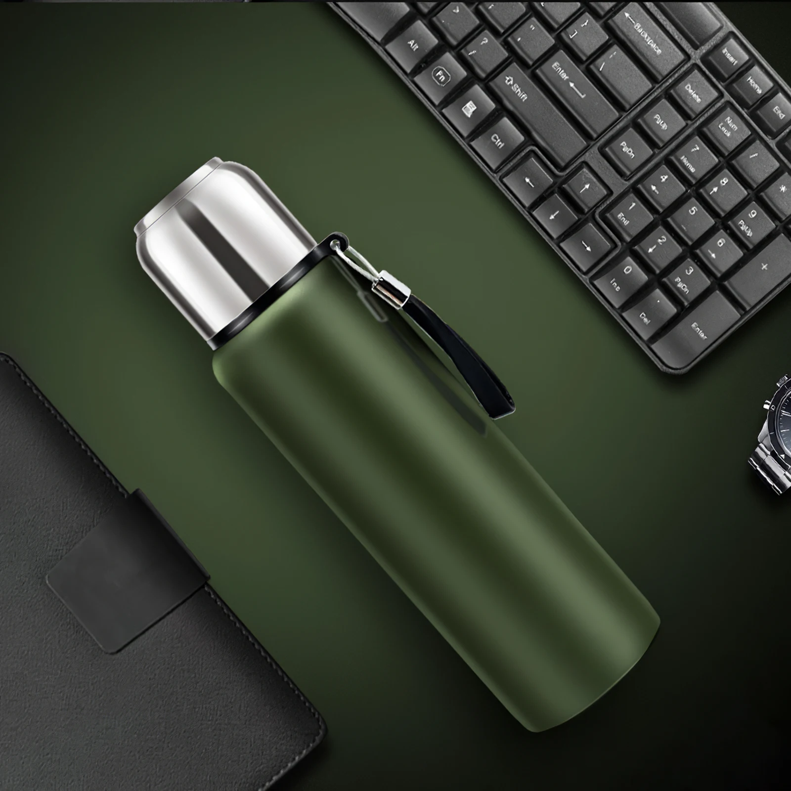 

Outdoor Insulation Cup Travel Hiking Office Stainless Steel Thermo Cup Leakproof Portable High Capacity Coffee Vacuum Cu