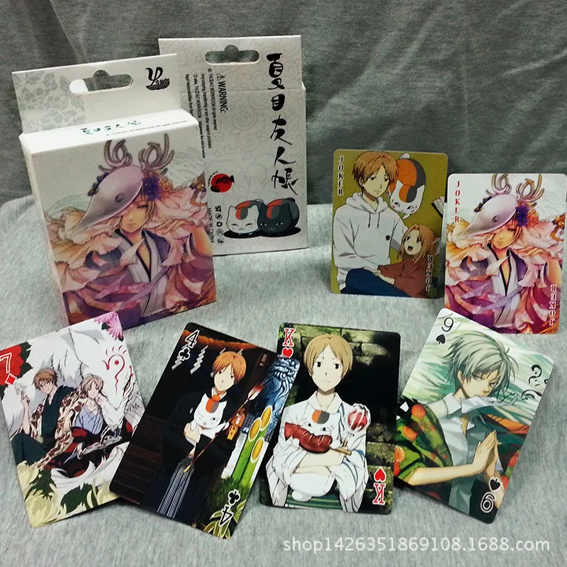 

Collection 54pcs cards Anime cartoon Natsume Yuujin-Chou Cosplay Board Game Cards Hardcover poker toy gift
