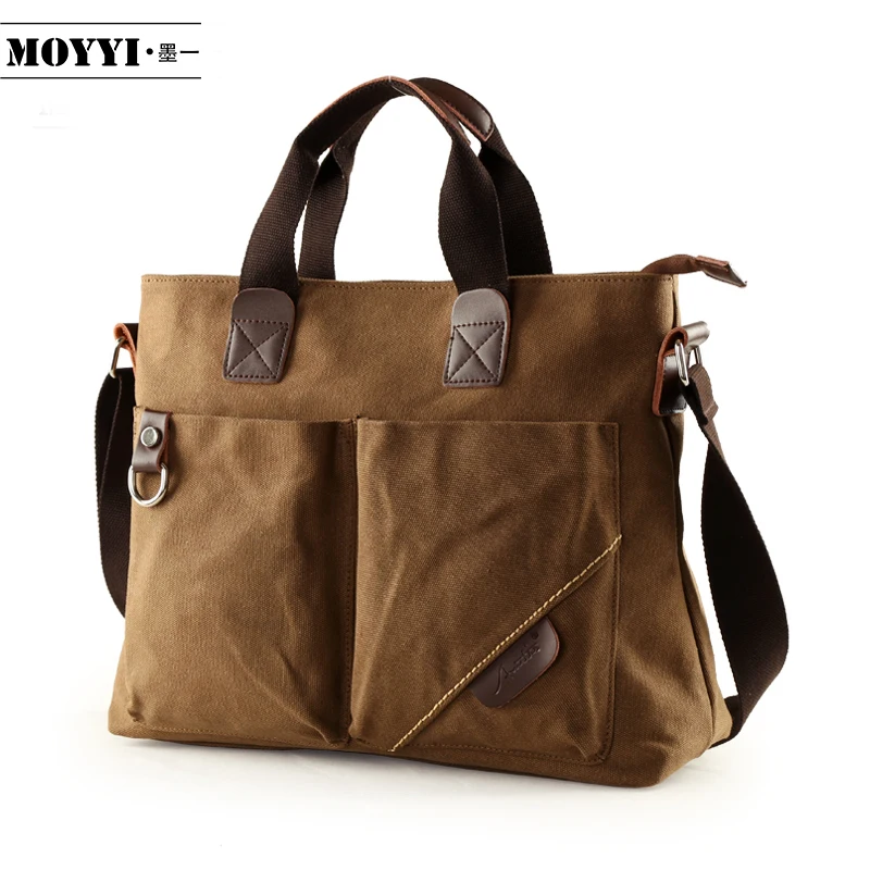 

Laptop Business Briefcase Shoulder Portable High Capacity Vintage Document Travel Briefcase Bolso Hombre Bag for Men DB60BA