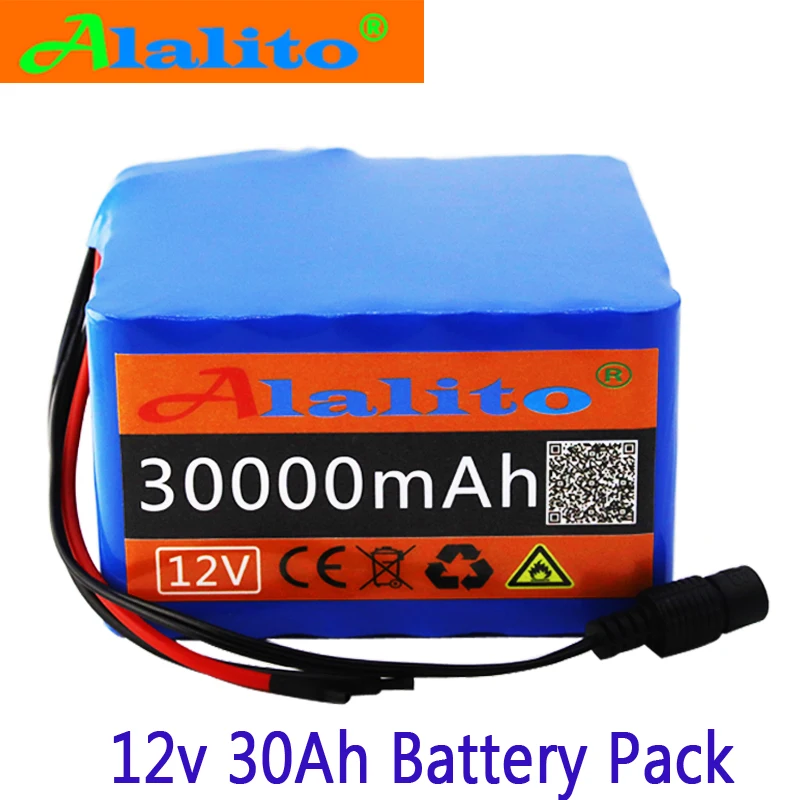 12V 30Ah 3S12P 12 6 V 30000mAh мощный литиевый аккумулятор для инвертора ксеноновая лампа