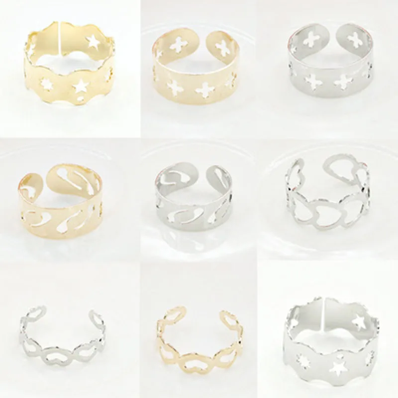 2019 New Fashion Ring Star Dazzling Open Finger For Women Girls Knuckle Jewelry Bijoux Birthday Gifts Wholesale WD664 | Украшения и