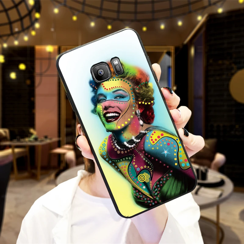 Сексуальная художественная Богиня Мэрилин Монро для Samsung Note 8 9 M10 M20 M30 S6 S7 Edge S8 S9 S10