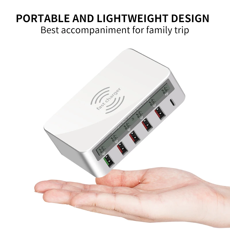 Tongdaytech 100W 5 разъемное зарядное usb устройство для быстрой зарядки с портом