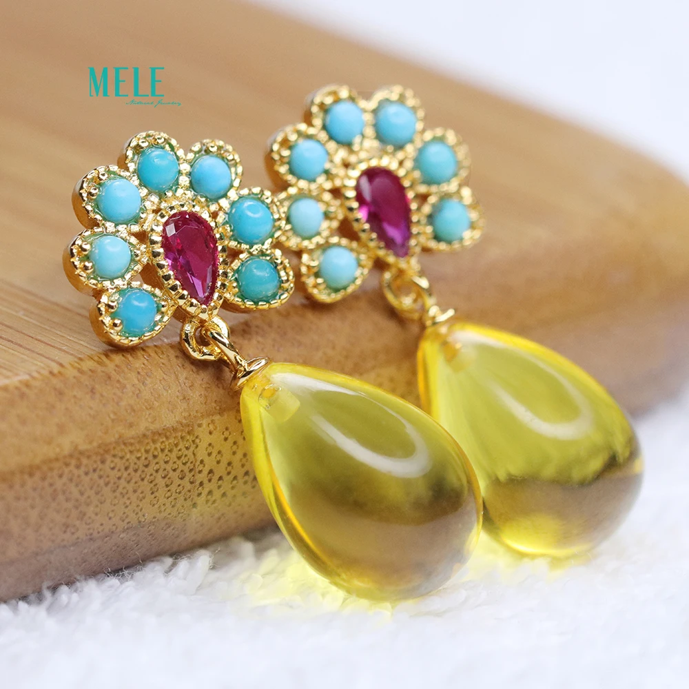 Натуральный янтарь из воска сосновый камень серьги Размер 28 8*9 7 мм 10.62ct |