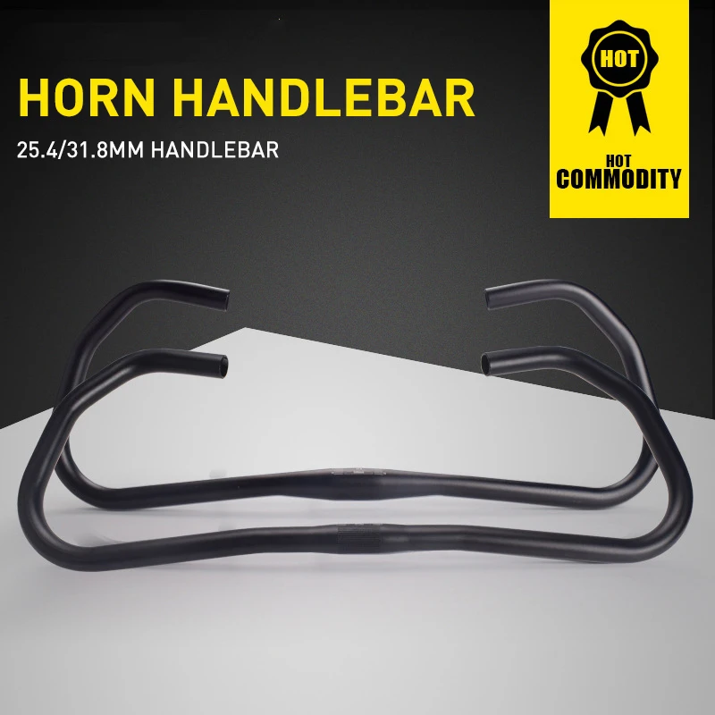 Складной велосипедный руль в форме бабочки рога из алюминиевого сплава угловая