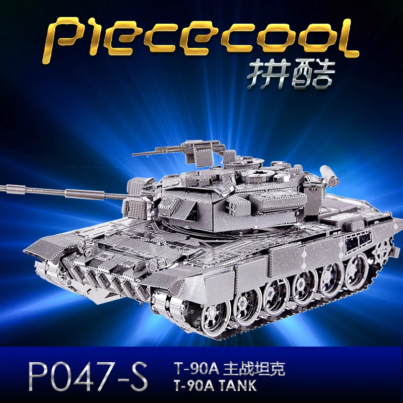 Фото 3D DIY иных металлических паззл модель российский Танк T 90A танк головоломки