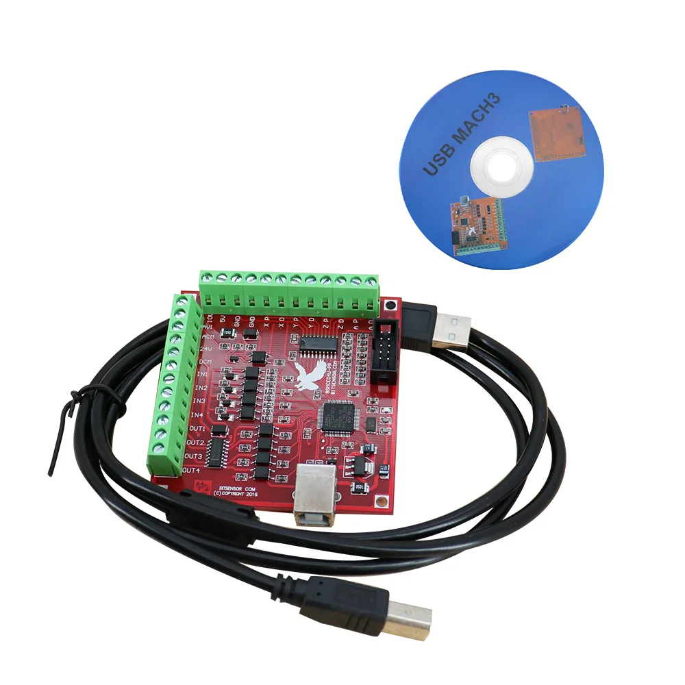 

RUS Ship CNC Router 4 Axis kit 3A 3N.M Nema 23 425 Oz-in Stepper motor TB6600 driver+350W power supply MACH3 Controller card