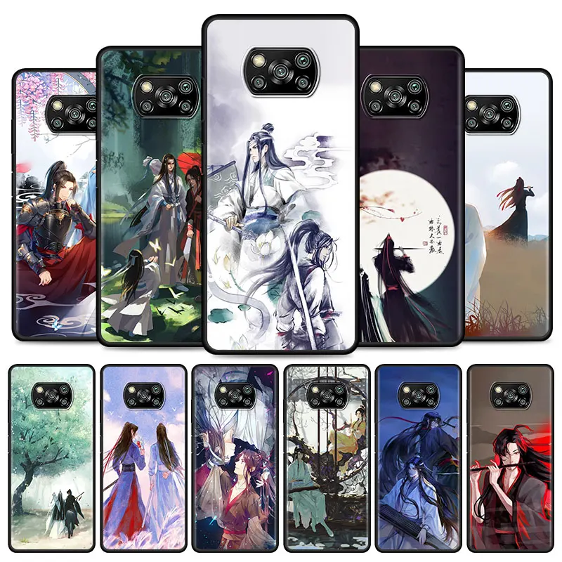 

Anime Mo Dao Zu Shi Phone Case For Xiaomi Poco X3 NFC M3 Pro F3 GT Pocophone F1 Redmi Note 9S 10 9 8 9C Black Soft Shell Cover