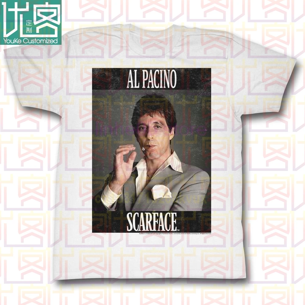 Scarface Tony Монтана Аль Пачино Лицензированная взрослая футболка бренд 2020 Мужская с