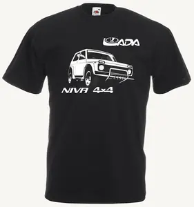 T-Shirt Lada Niva 4X4 Off Road Russsische Car Auto Suv Vintage 2019 Fashion Unisex Tee