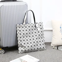 2020 shoulder bags 99 grid japan style foldable female bag square triangle pattern adjustable shoulder strap womens handbags