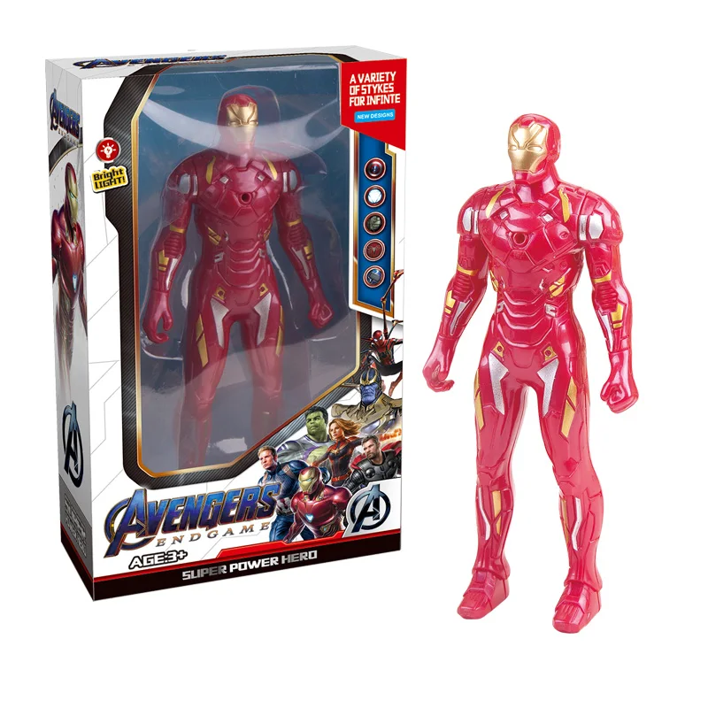 Новинка, фигурка из ПВХ Marvel, потрясающая фигурка Халка, Капитана Америки, Железного человека, Коллекционная модель игрушки для детей, рождественские подарки - Цвет: have box