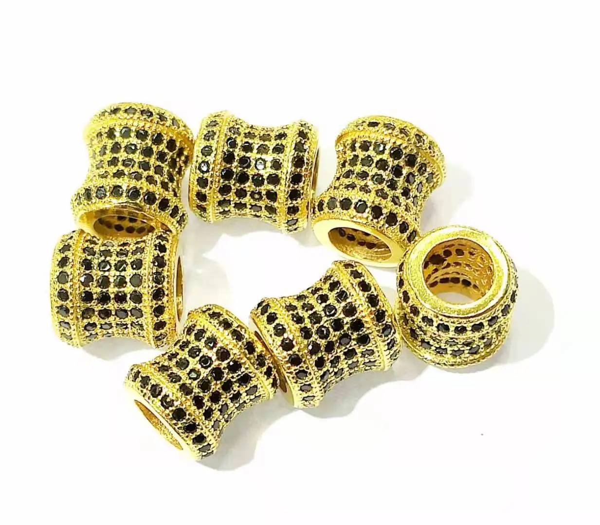 

10 шт., разделители для бусин CZ для женщин, аксессуары для ювелирных изделий своими руками CZ022