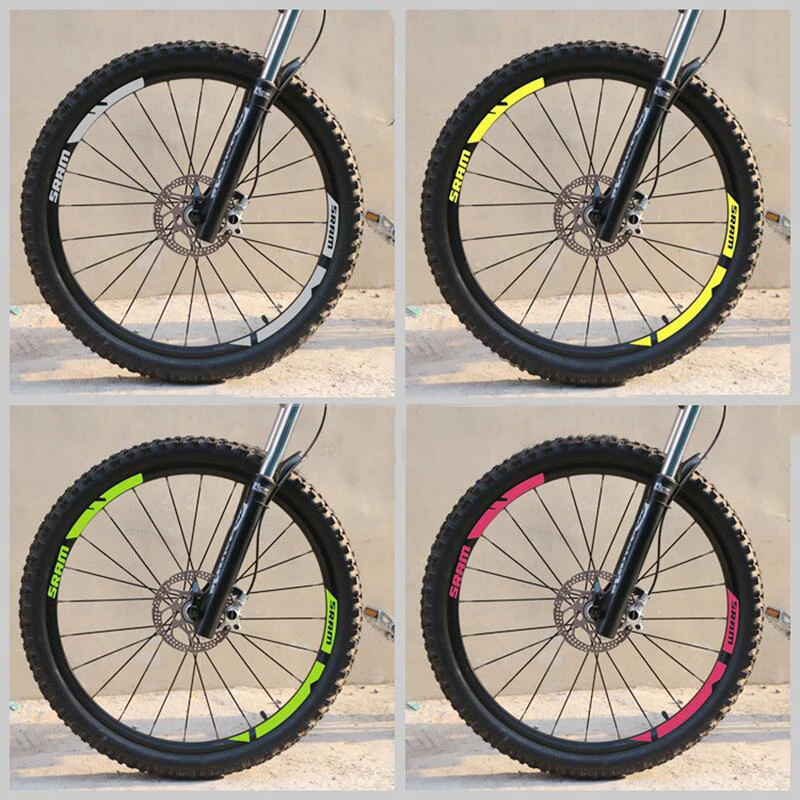 Наклейки на колеса велосипеда SRAM mtb, велосипедные наклейки, аксессуары для велоспорта, виниловые наклейки для защиты от солнца для шоссейного велосипеда