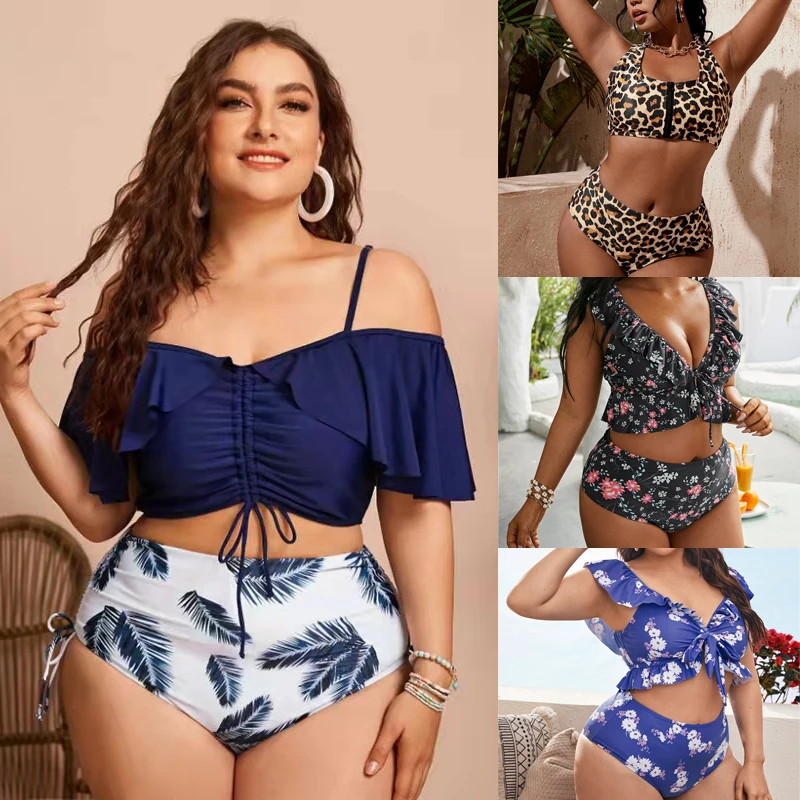 Женский раздельный купальник Раздельный с высокой талией 2021 | Спорт и