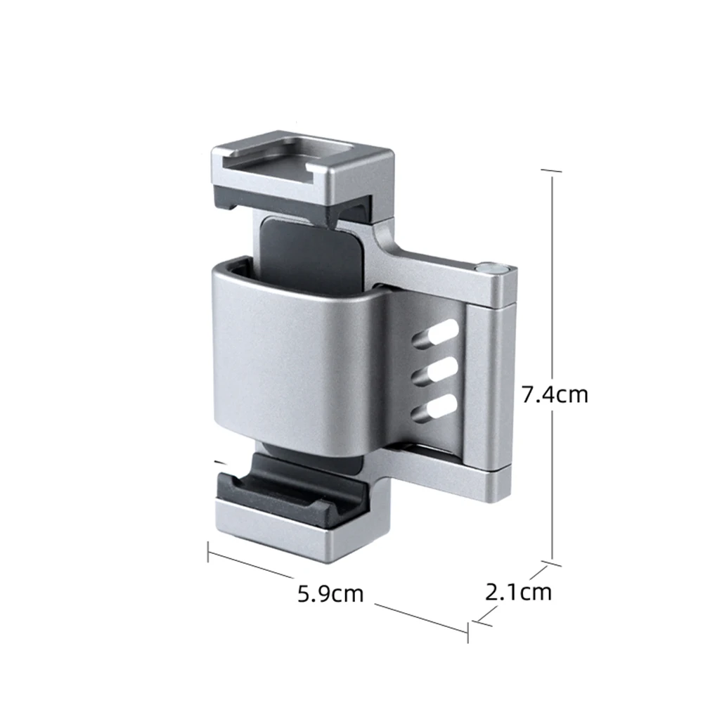 portable cold shoe expansion adapter holder mount clip for osmo pocket 2 sport camera 4 5 7inch mobile phone accessories parts free global shipping